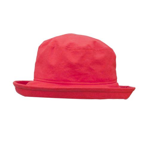 Puffin Gear Clothesline Linen UPF50 Sun Protection Slouch Hat-Made in Canada-Coral