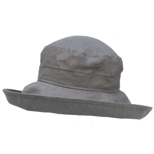 Puffin Gear Linen Wide Brim UPF50+ Sun Protection Hat-Made in Canada-Slate Grey