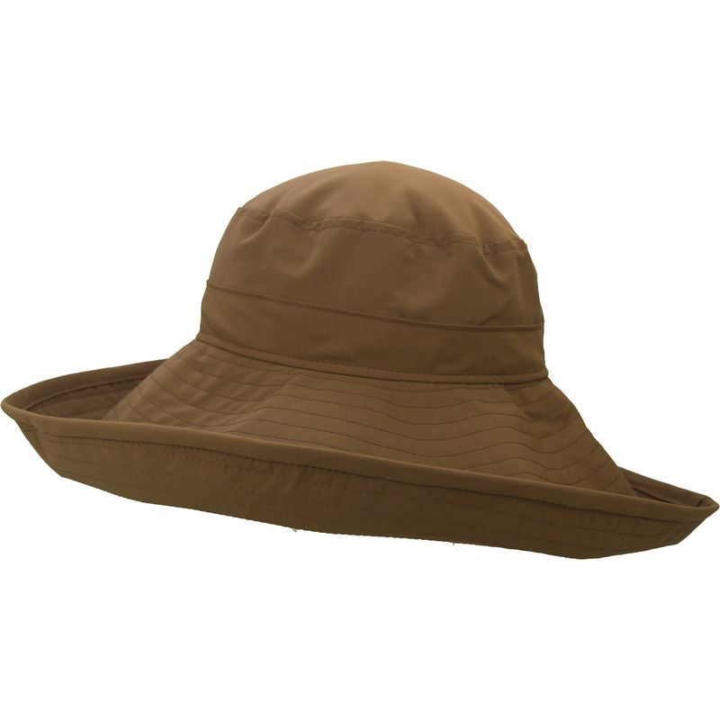 Puffin Gear UPF50  Six Inch Wide Brim Sun Protection Starlet Hat-Made in Canada-Coyote Brown