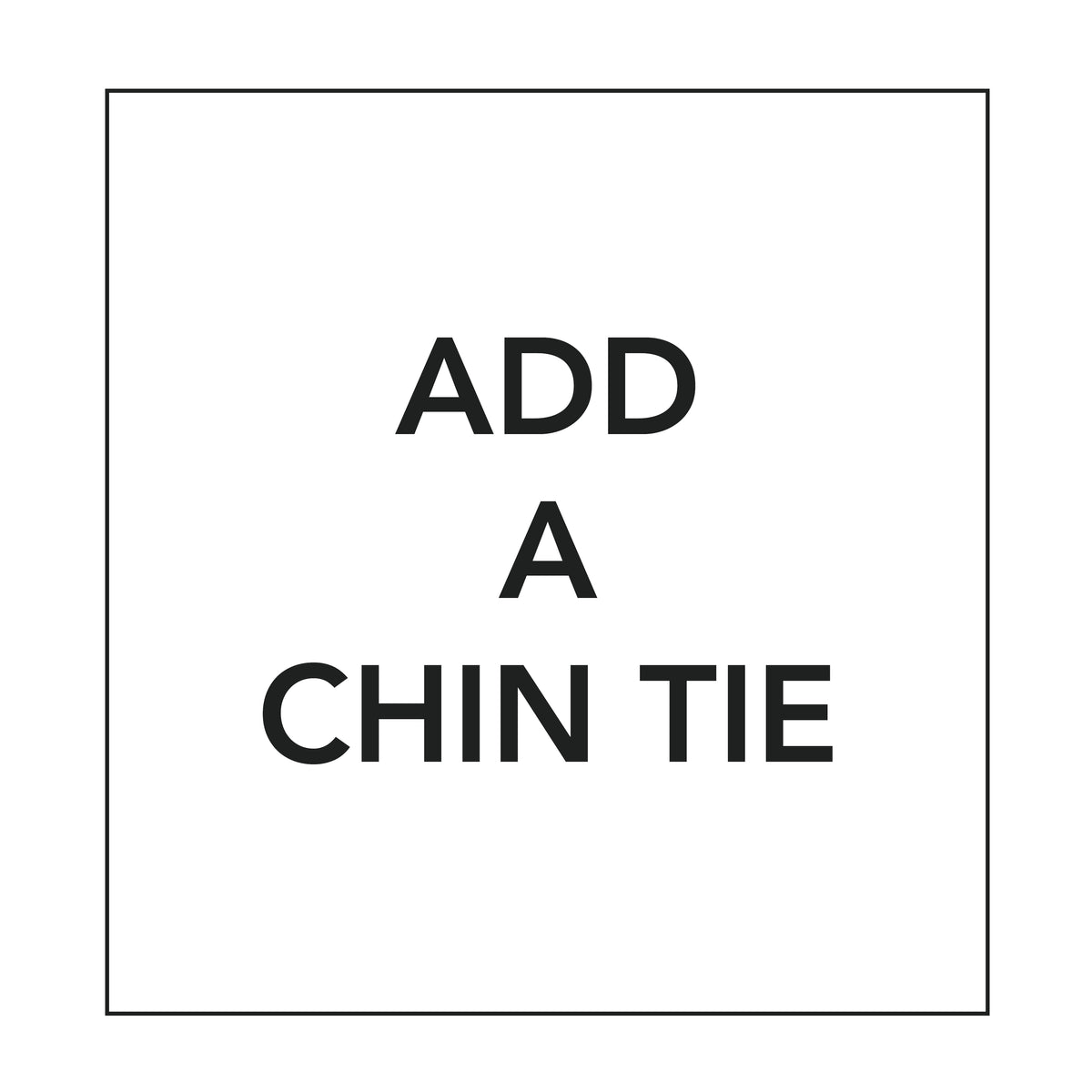 Add a Chin Tie To Your Hat