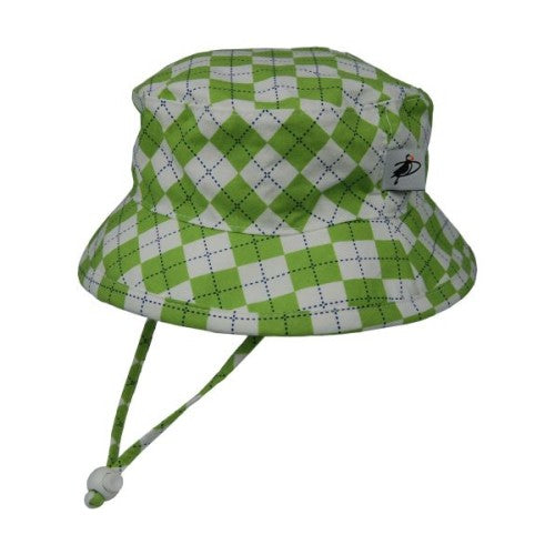 Puffin Gear UPF50 Sun Protection Kids Sun hat-camp hat-argyle-lime