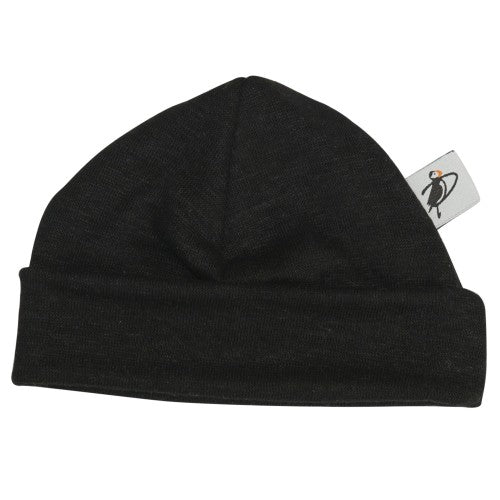 Infant Linen Jersey Beanie-Made in Canada-Black
