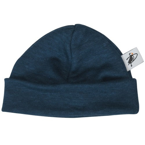 Infant Linen Jersey Beanie-Made in Canada-Navy