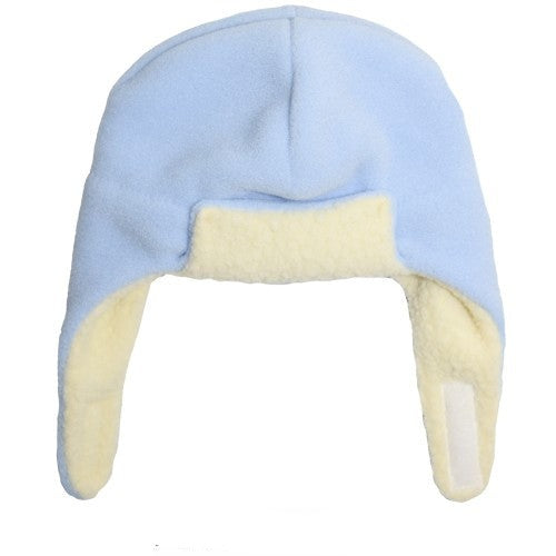 Polartec Fleece Kids Aviator hat-Powder Blue