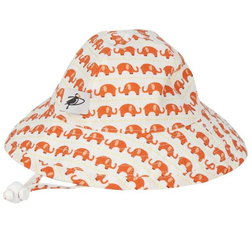 infant UPF50+ sun hat - elephants