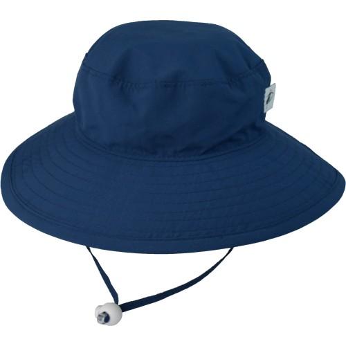 Puffin Gear UPF50+ Sun Protection Wide Brim Child Hat-Solar Nylon-Made in Canada-Navy